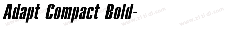 Adapt Compact Bold字体转换